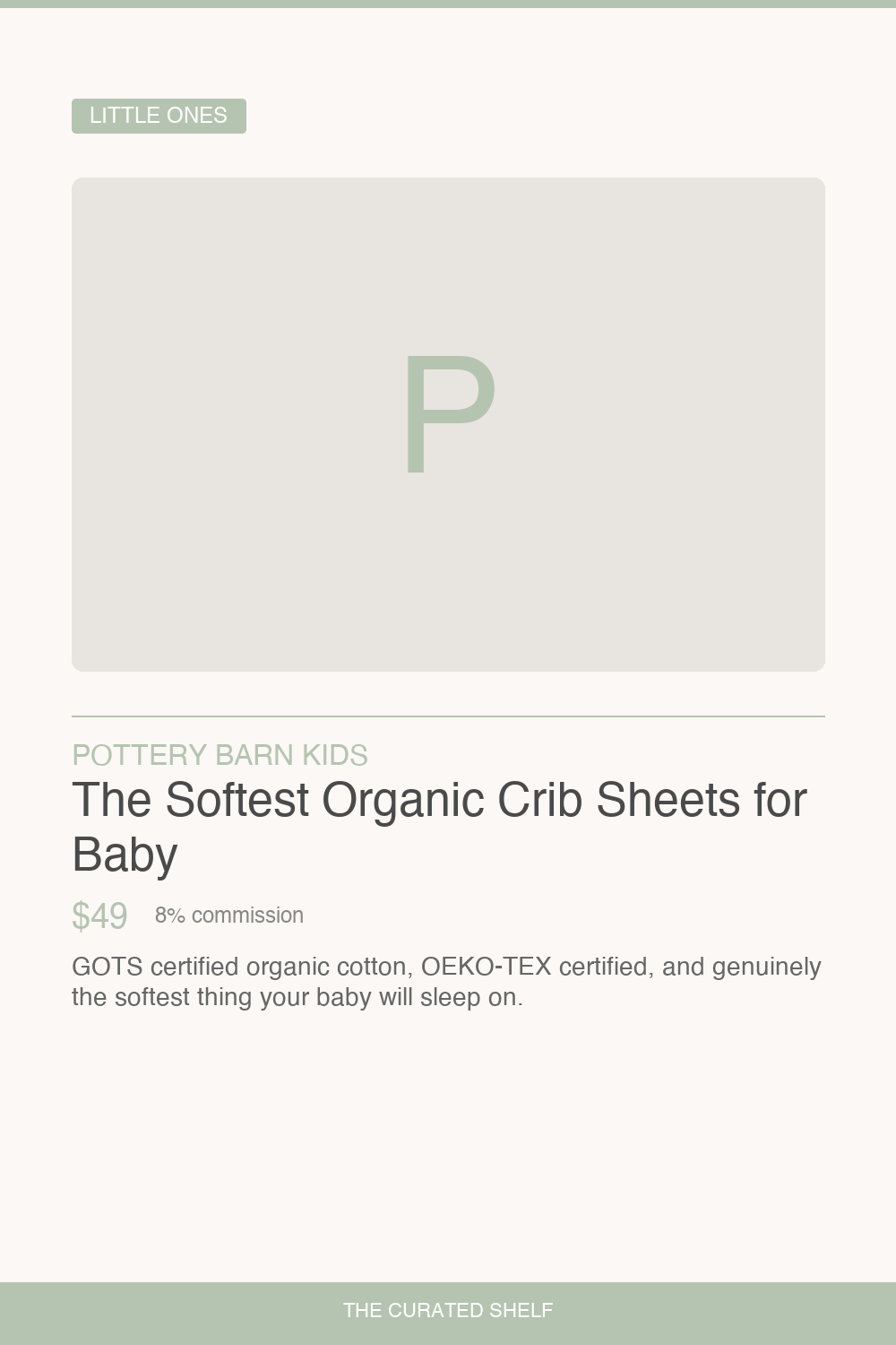 Organic Crib Sheet Set by Pottery Barn Kids