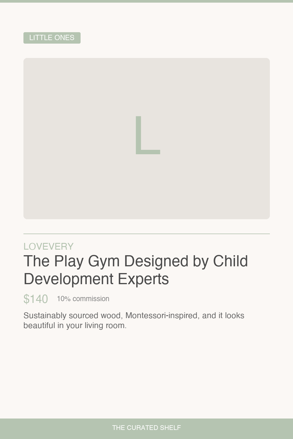 Wooden Play Gym by Lovevery