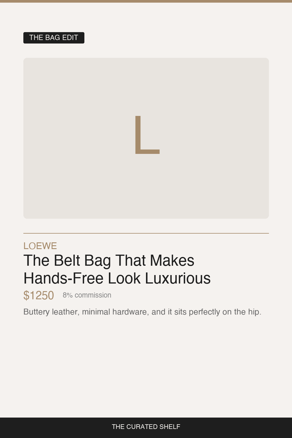 Leather Belt Bag by Loewe