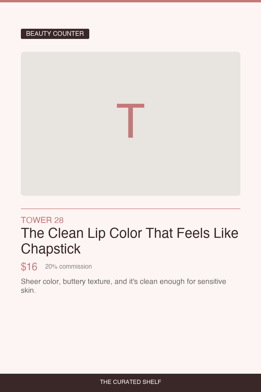 Tinted Lip Balm by Tower 28