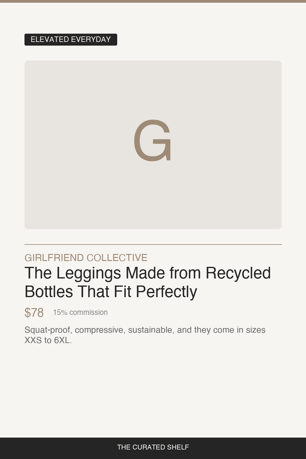 Athletic Leggings by Girlfriend Collective