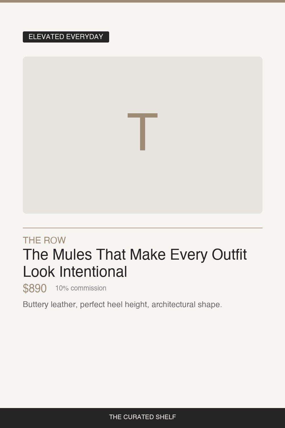 Leather Mules by The Row