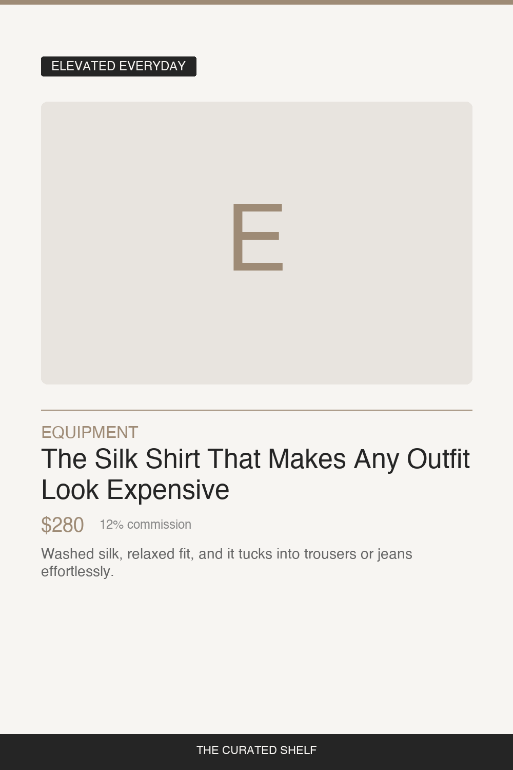 Silk Button-Down by Equipment