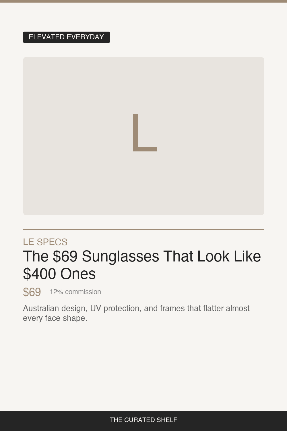 Sunglasses by Le Specs