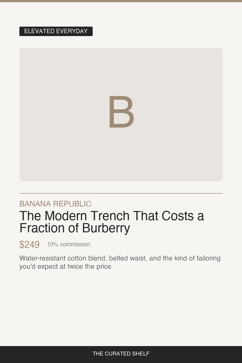 Trench Coat by Banana Republic