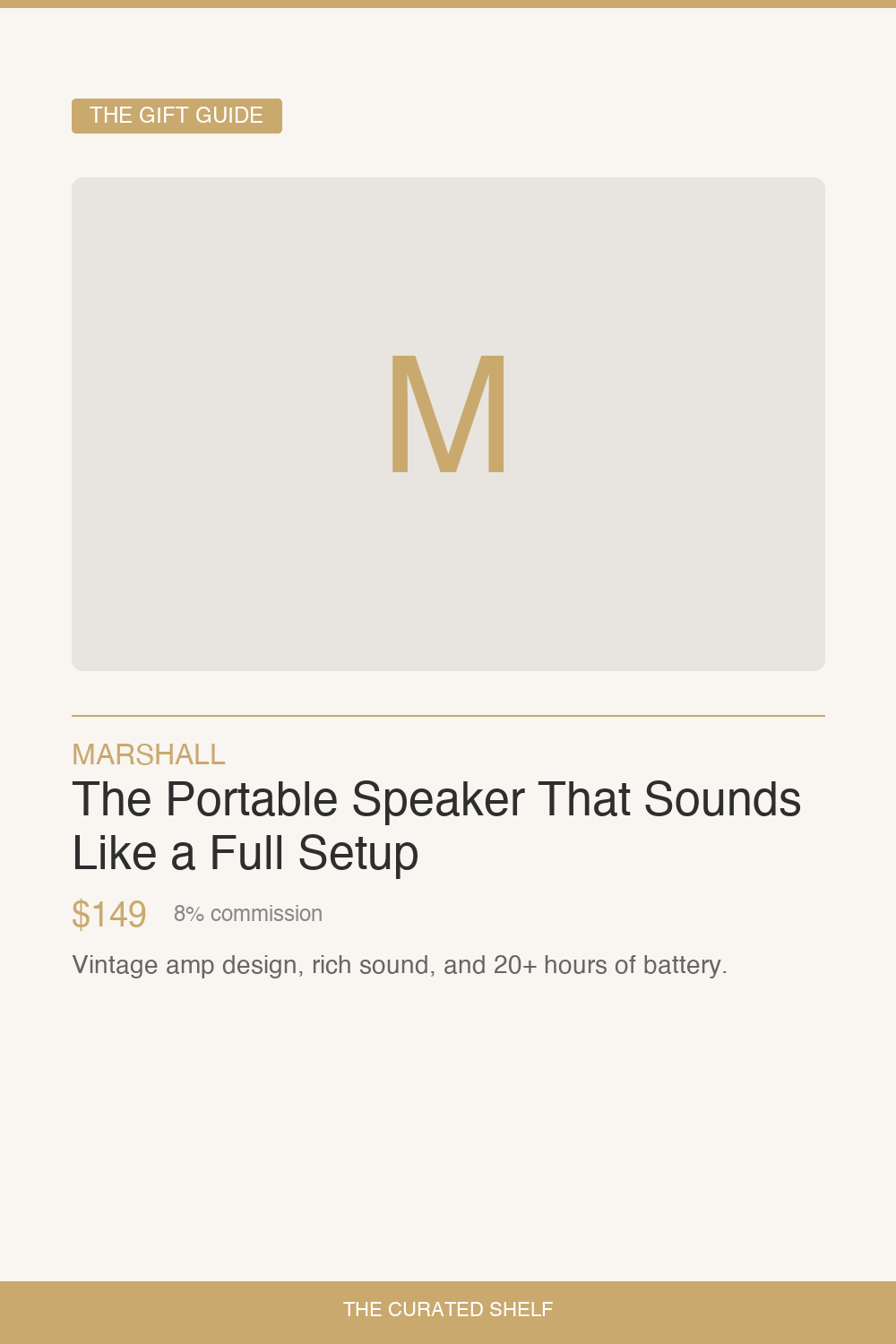 Bluetooth Speaker by Marshall