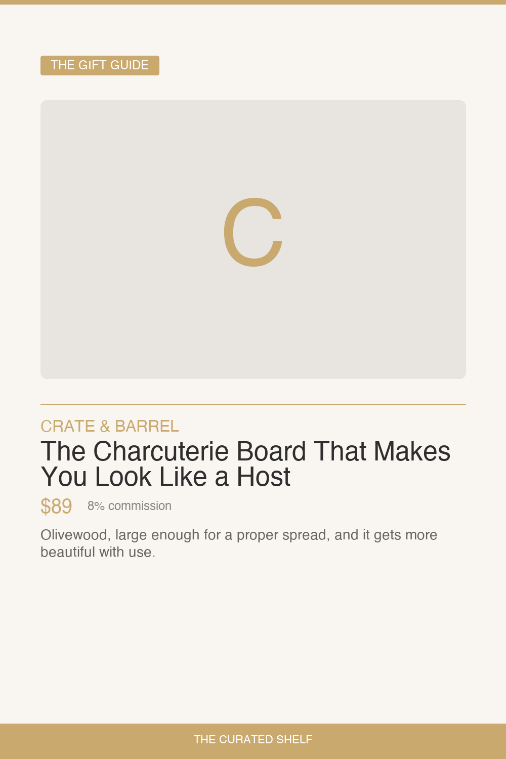Charcuterie Board by Crate & Barrel