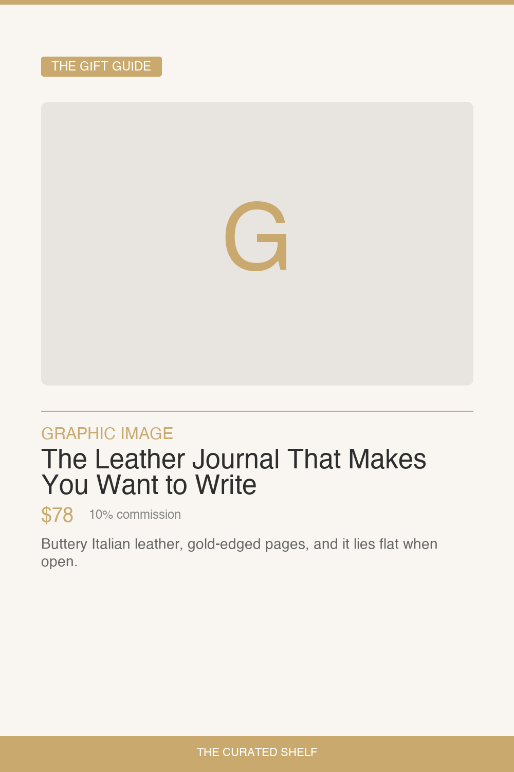 Leather Journal by Graphic Image