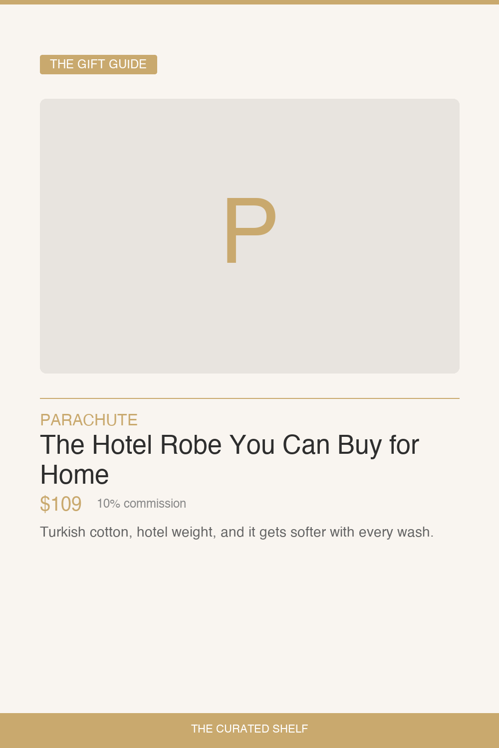 Luxury Bathrobe by Parachute