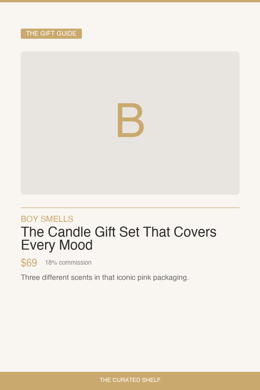 Luxury Candle Set by Boy Smells