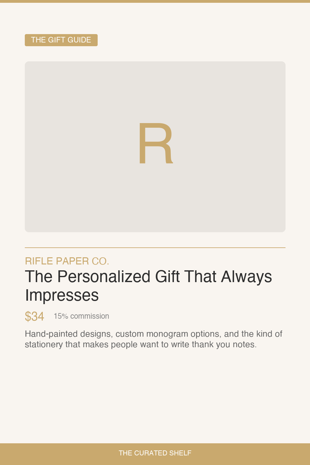 Personalized Stationery Set by Rifle Paper Co.