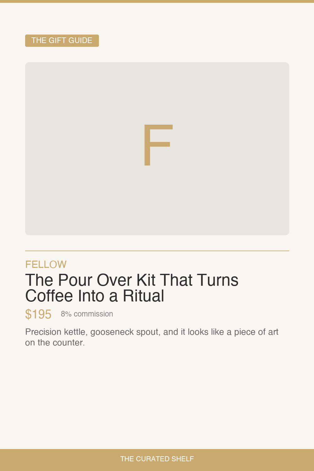 Pour Over Coffee Set by Fellow