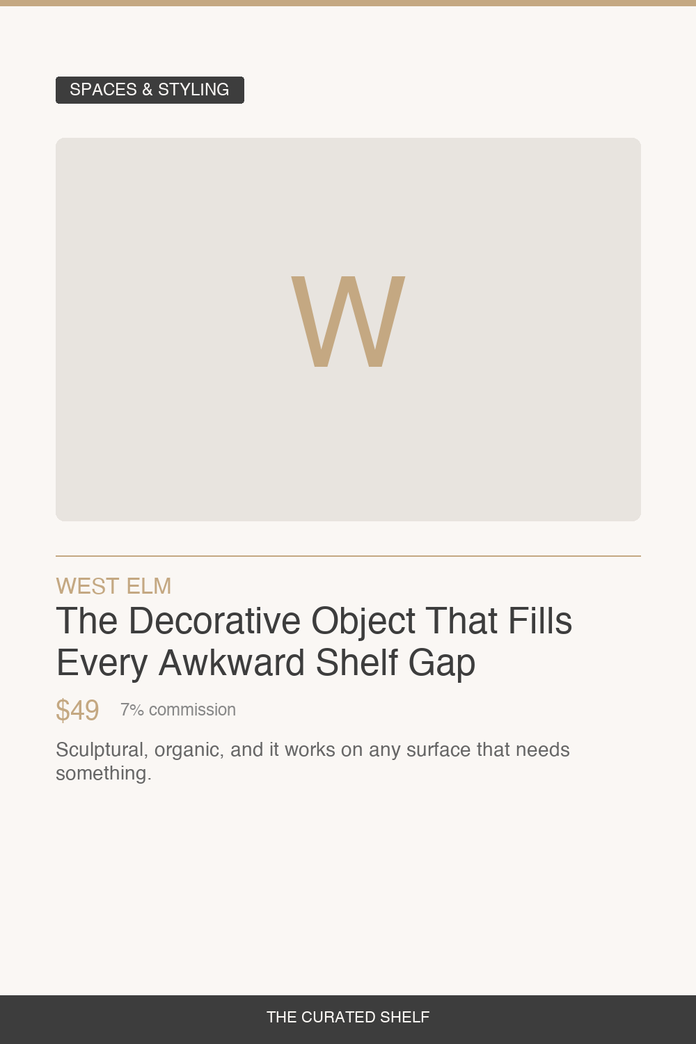 Decorative Object Sculpture by West Elm