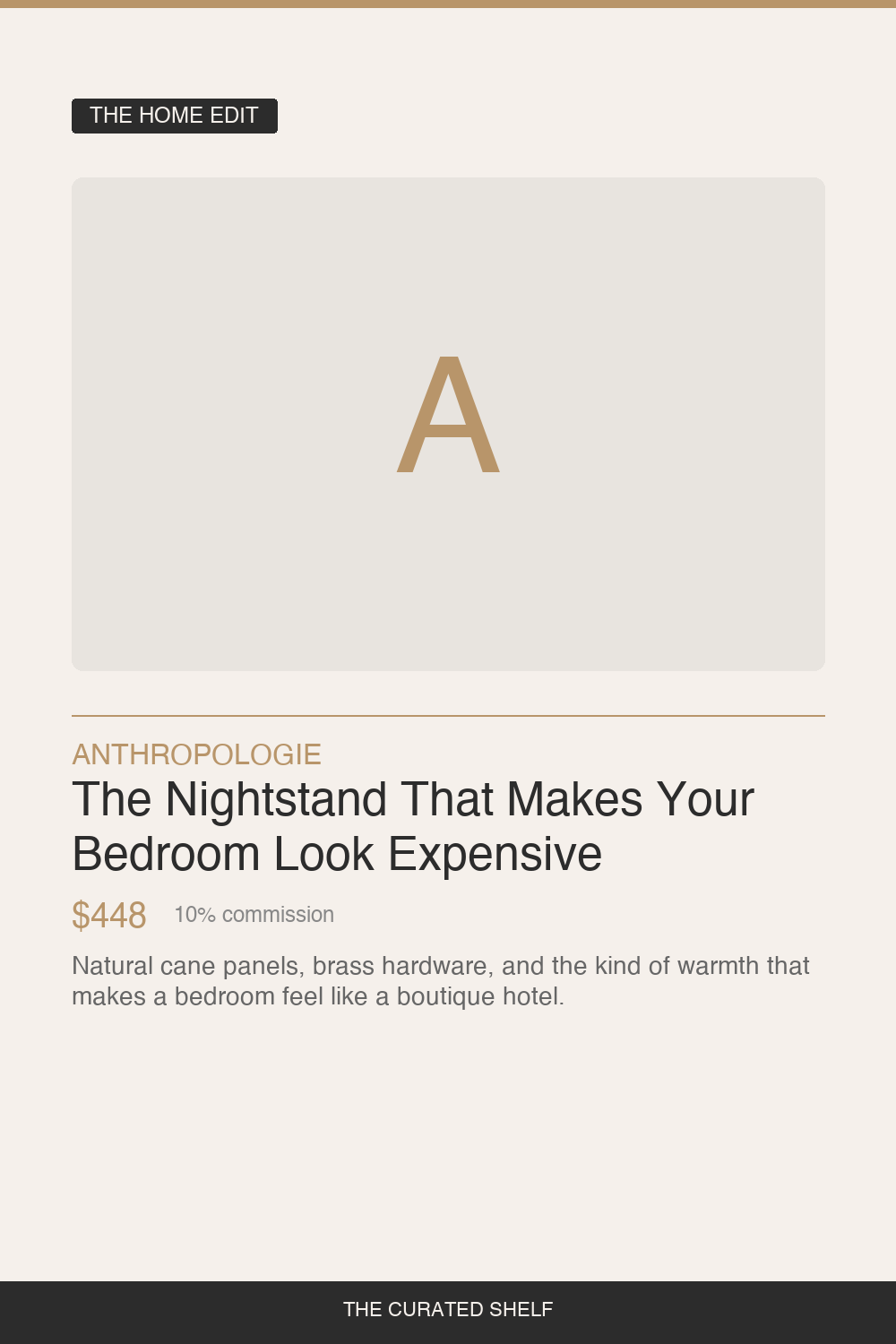 Cane Nightstand by Anthropologie