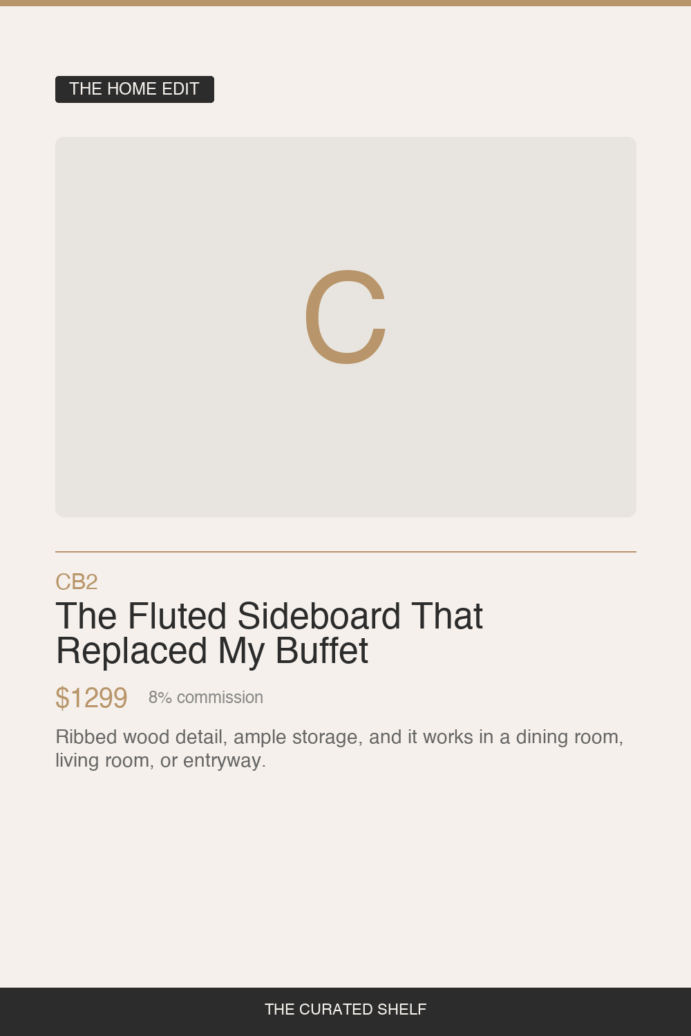 Fluted Sideboard by CB2