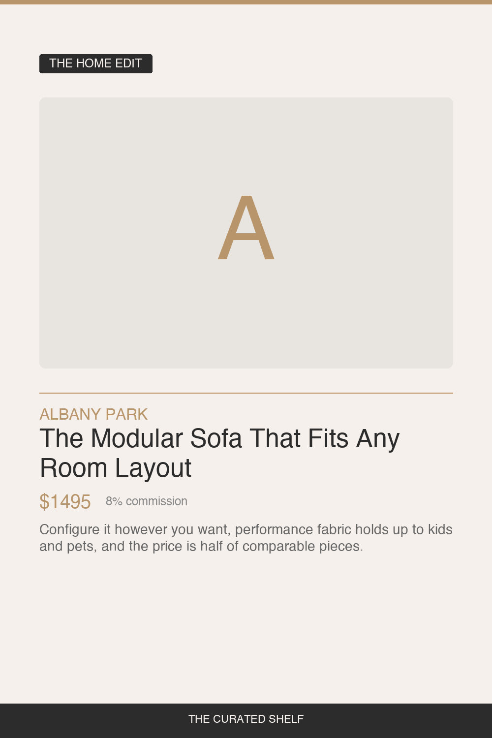 Modular Sectional Sofa by Albany Park