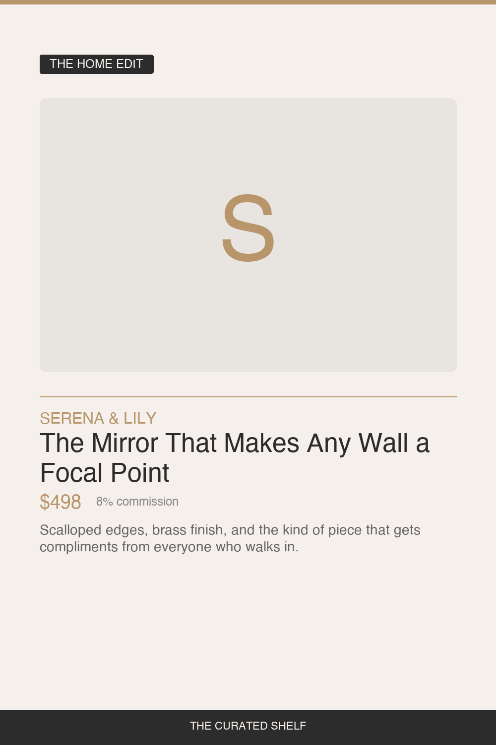 Scalloped Mirror by Serena & Lily