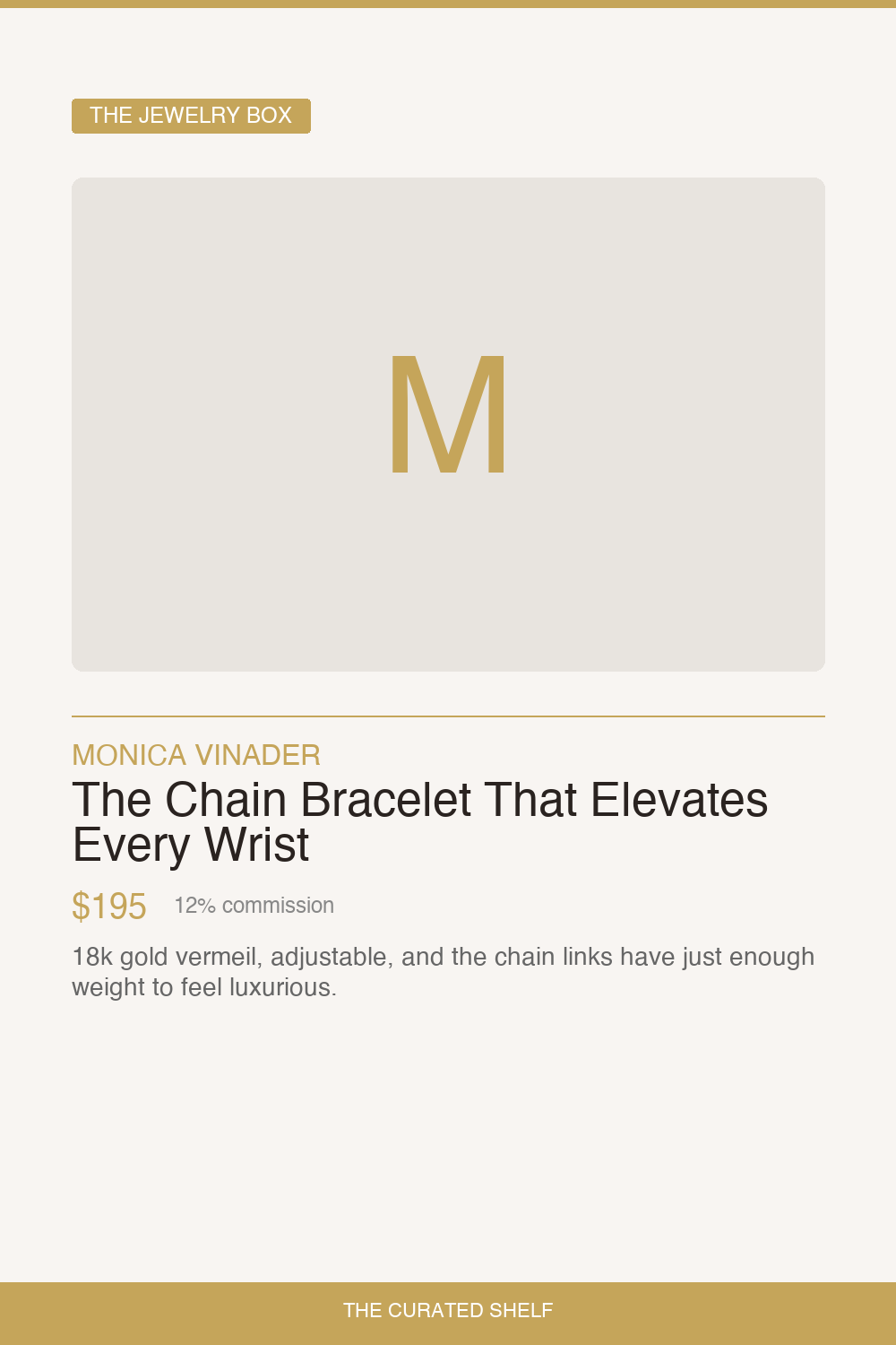 Chain Bracelet by Monica Vinader