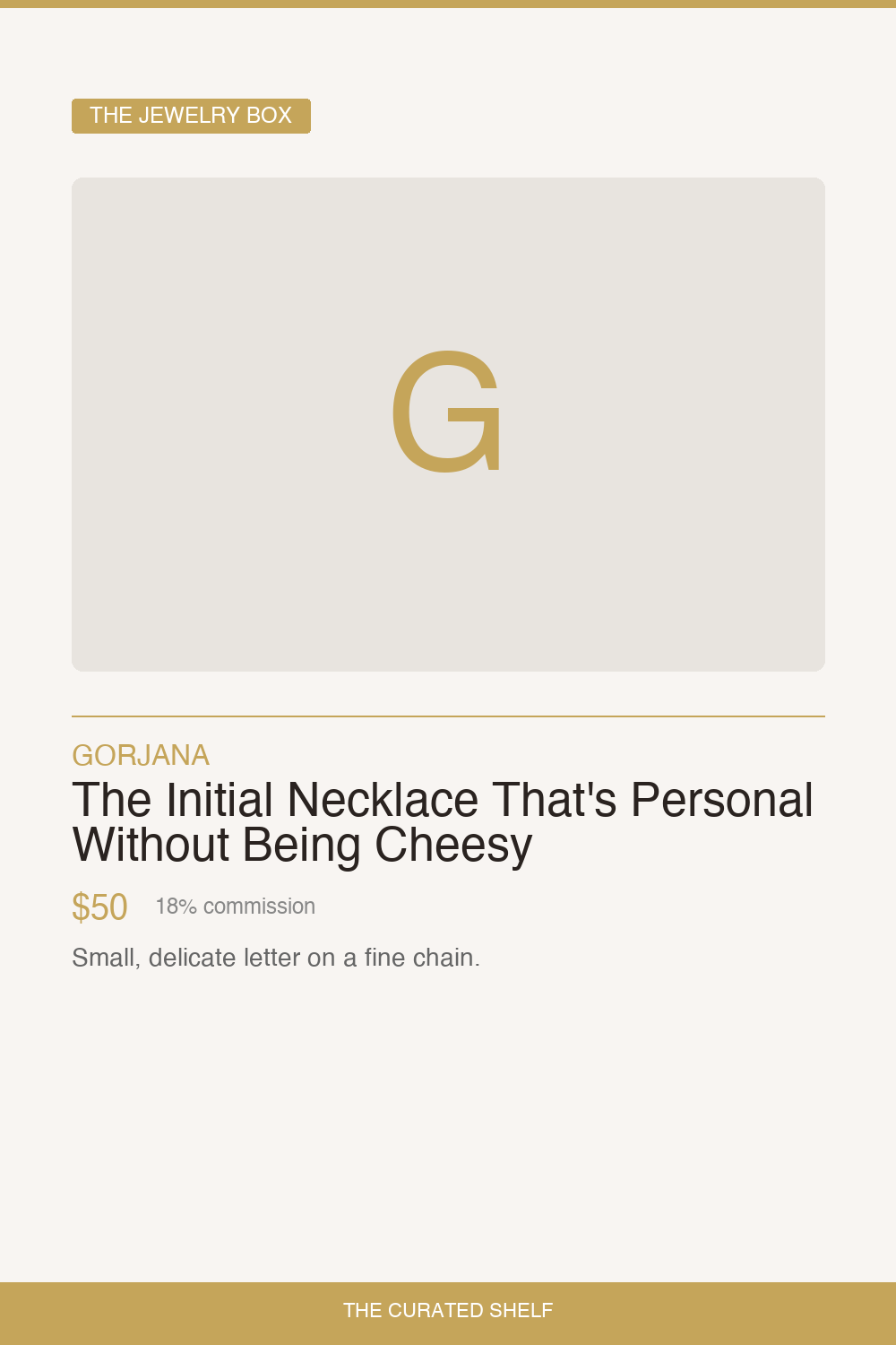 Initial Necklace by Gorjana