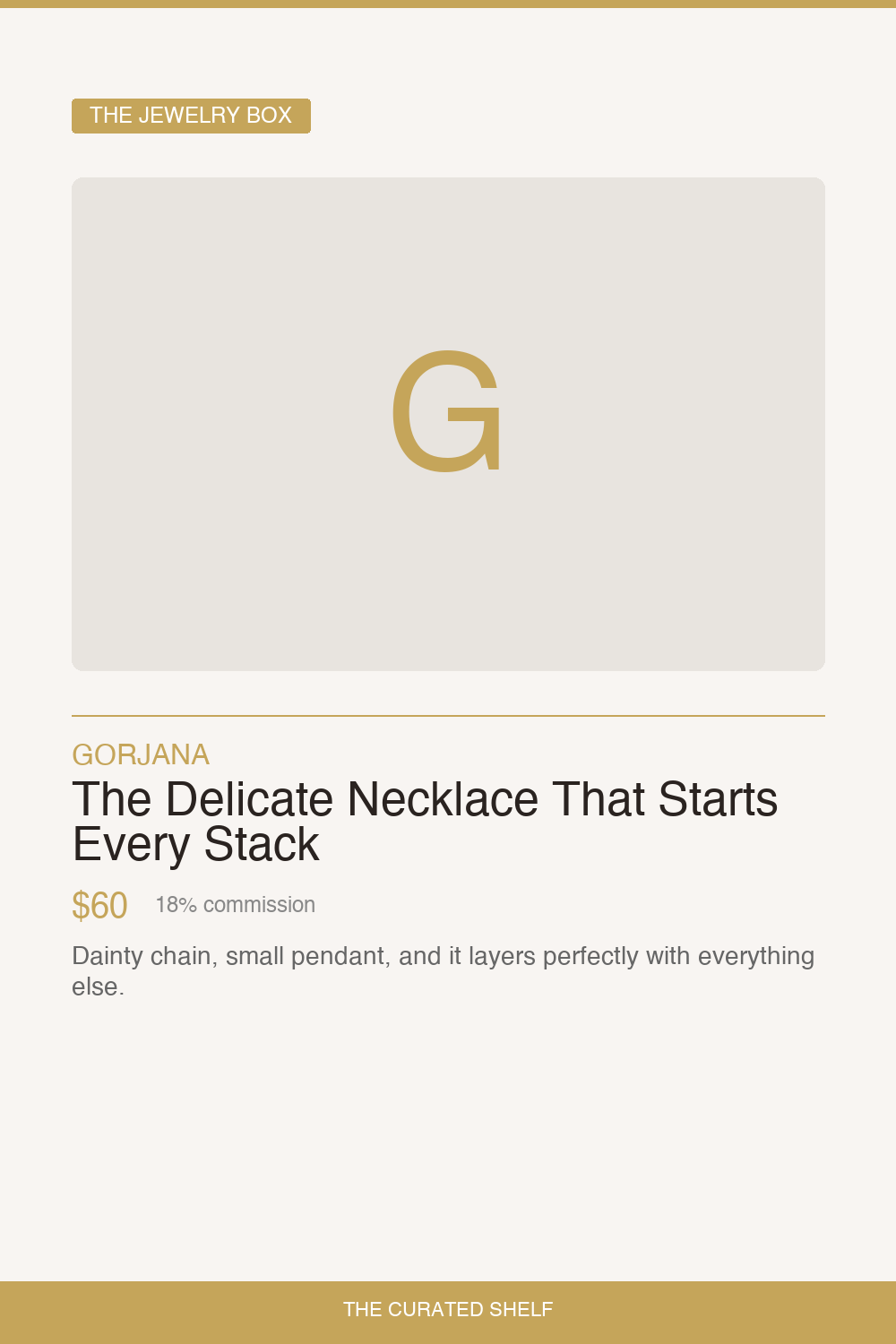 Layering Necklace by Gorjana