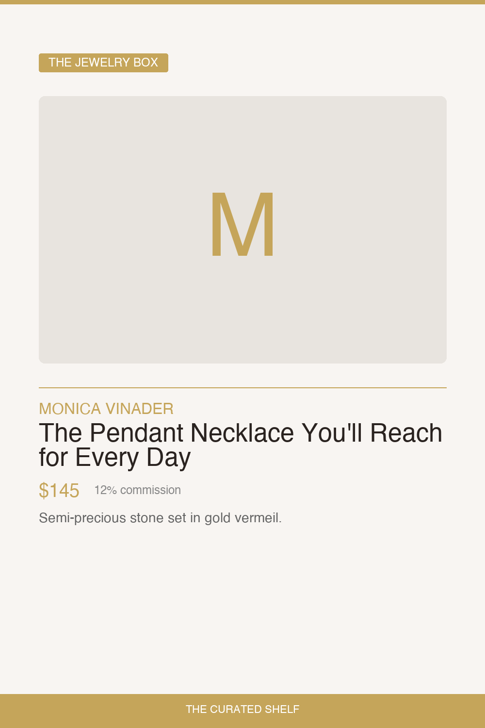 Pendant Necklace by Monica Vinader