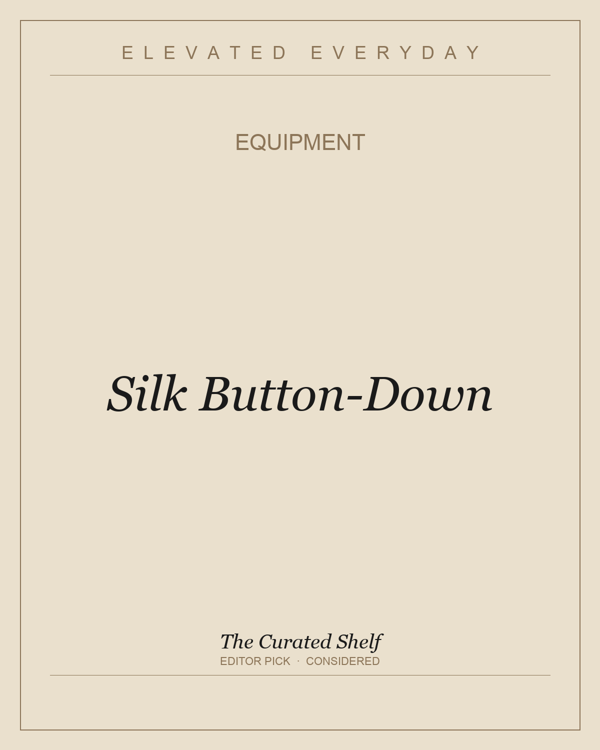 Silk Button-Down