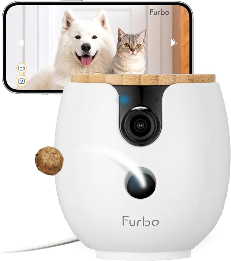 360° Dog Camera with Treat Tossing