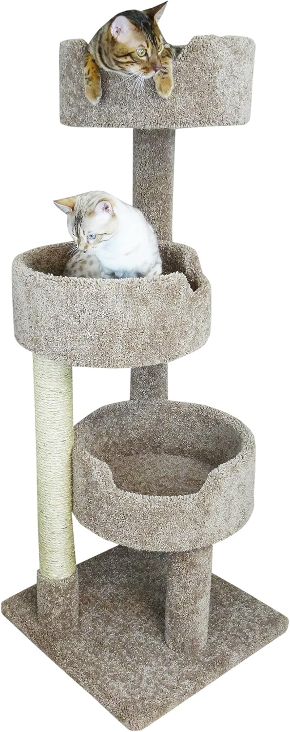 52-in Deluxe Cat Tree (Brown) by New Cat Condos