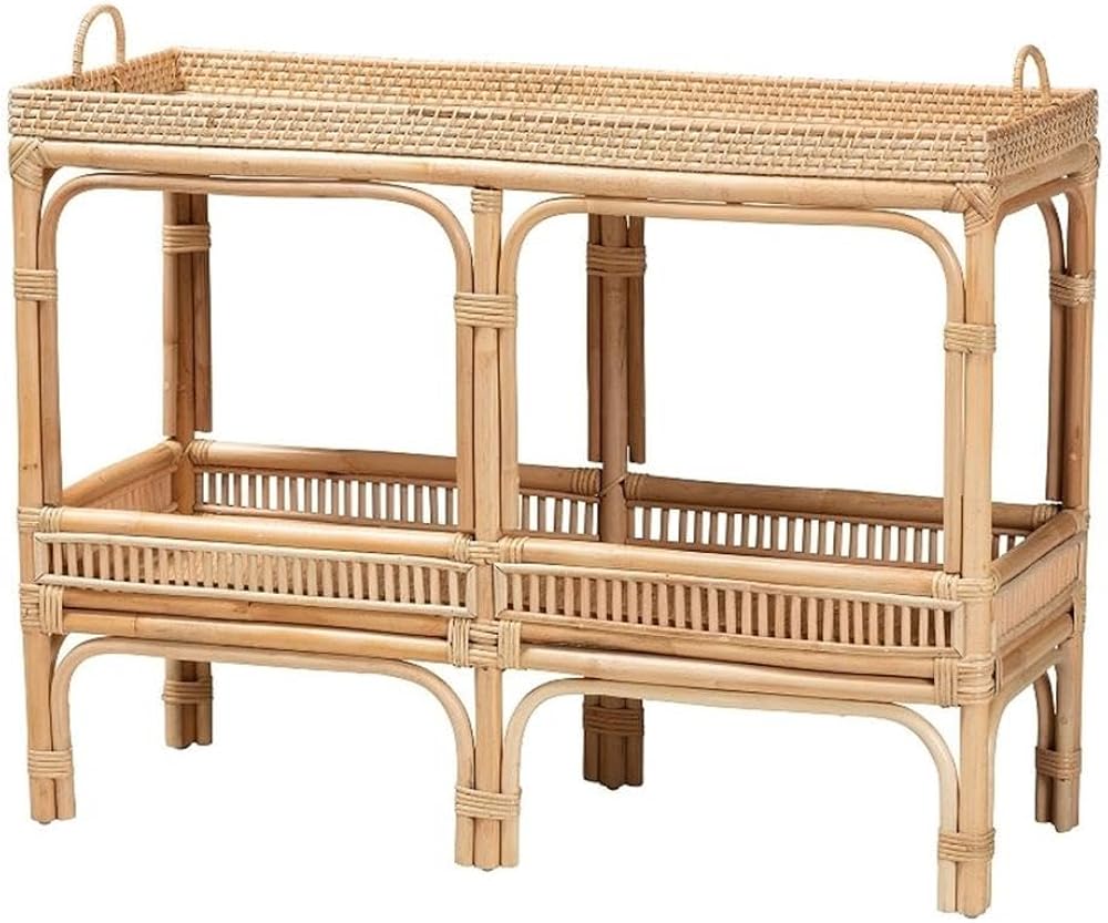Rattan Console Table