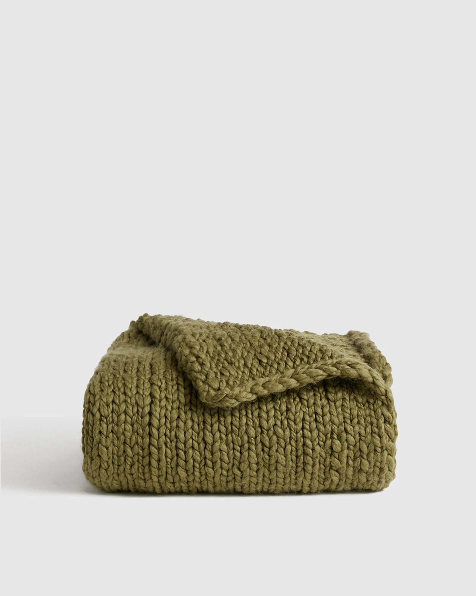 Chunky Hand Knit Wool Throw by The Citizenry