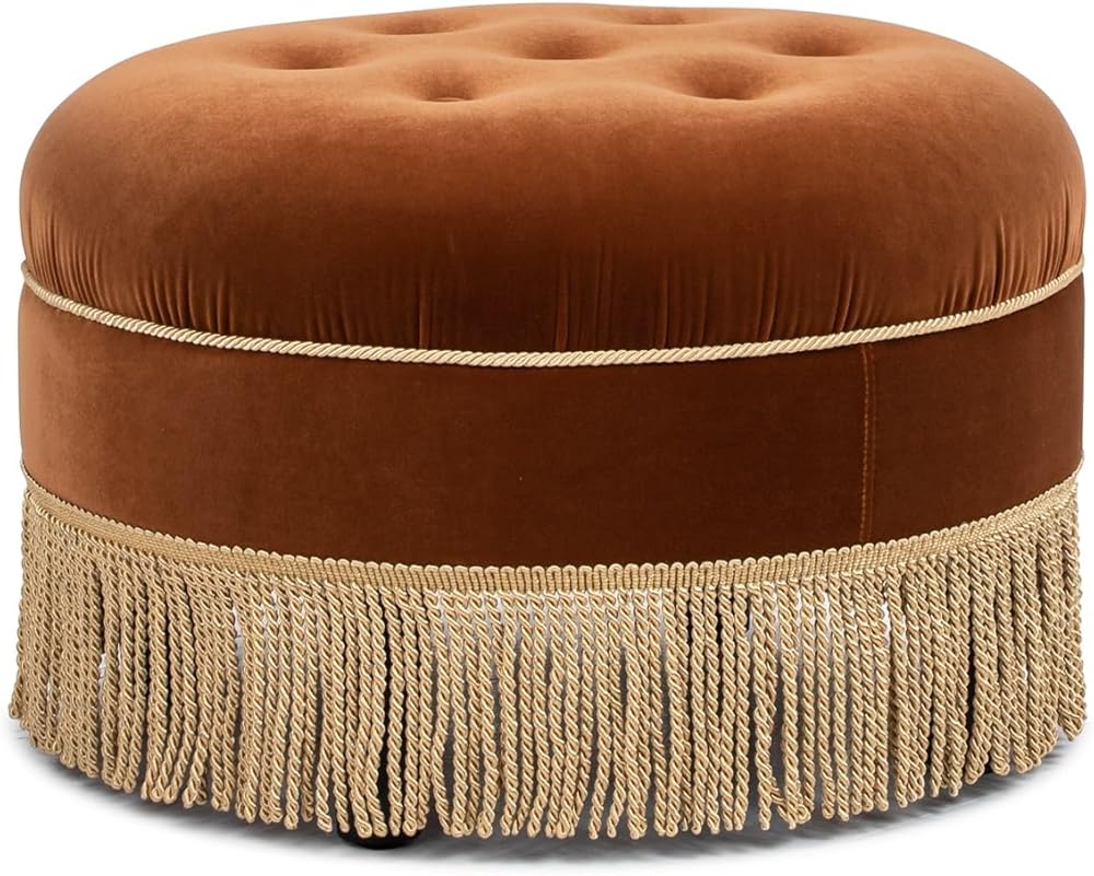 Performance Velvet Ottoman