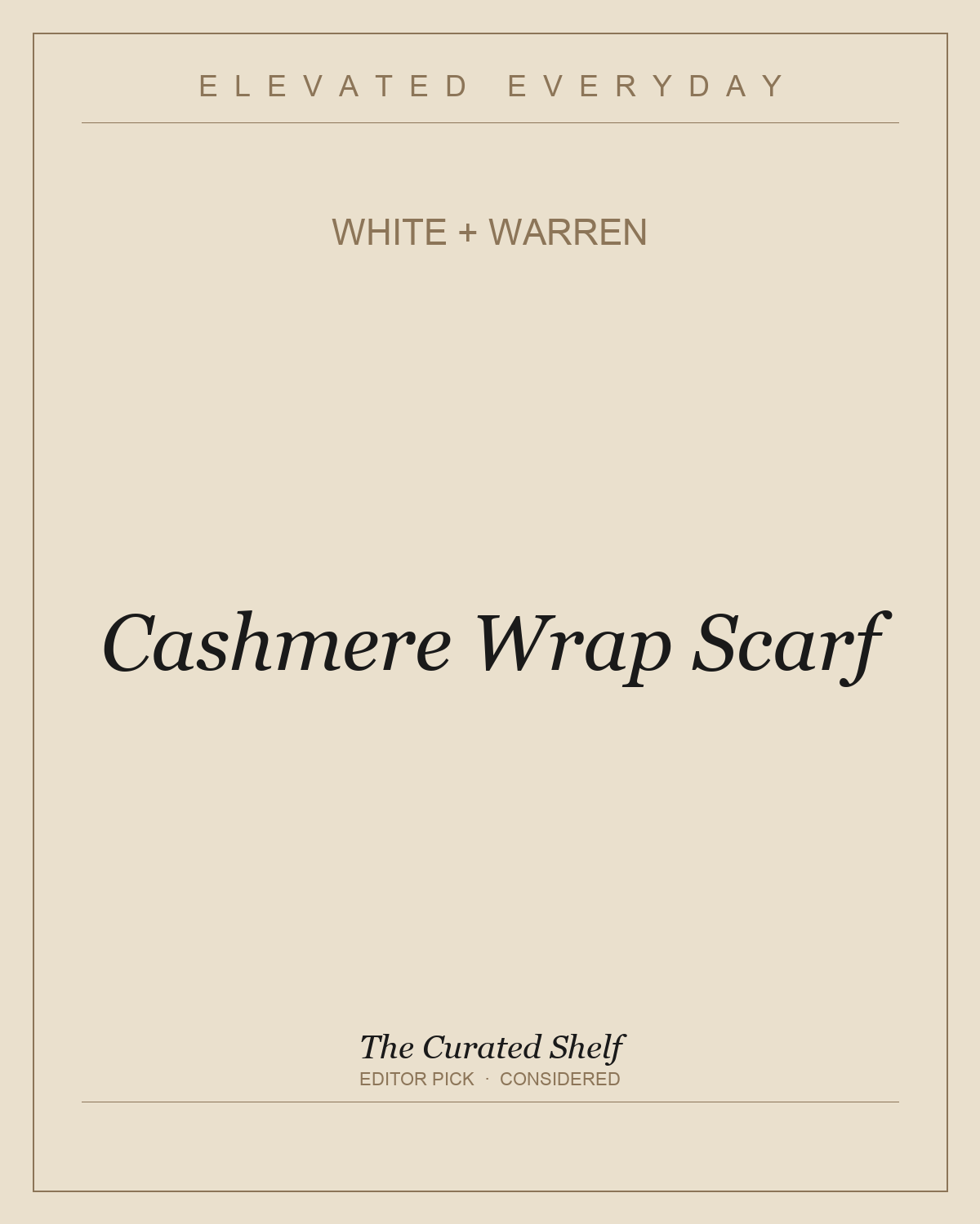 Cashmere Wrap Scarf