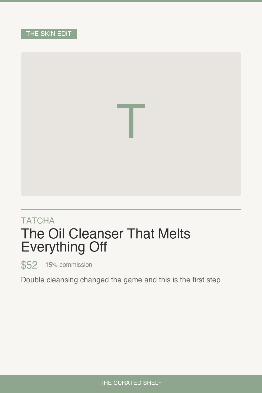 Oil Cleanser by Tatcha