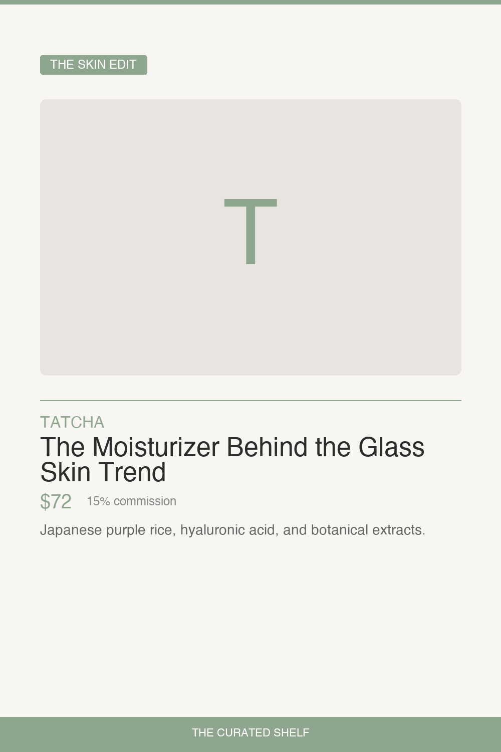 Peptide Moisturizer by Tatcha