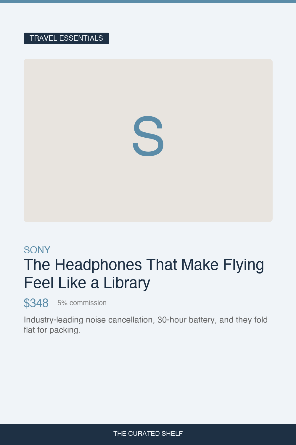 Noise Canceling Headphones by Sony