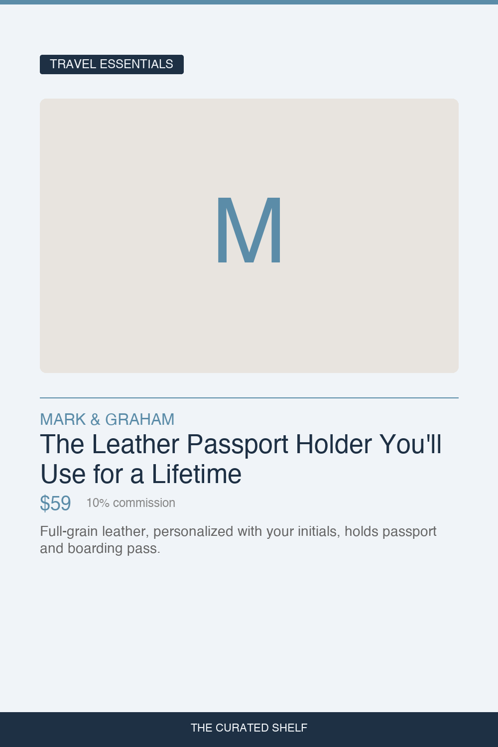 Passport Holder by Mark & Graham