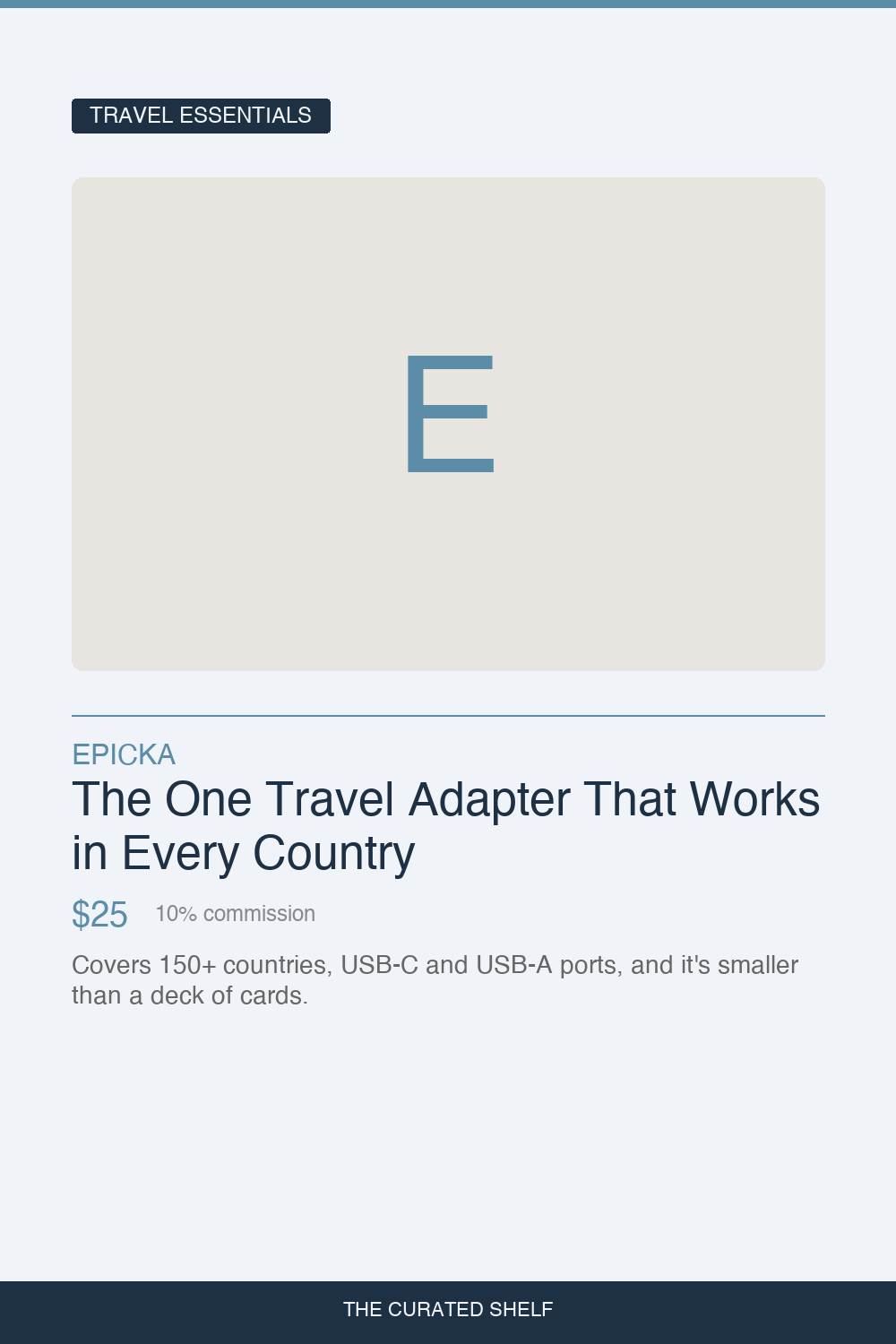 Travel Adapter by Epicka