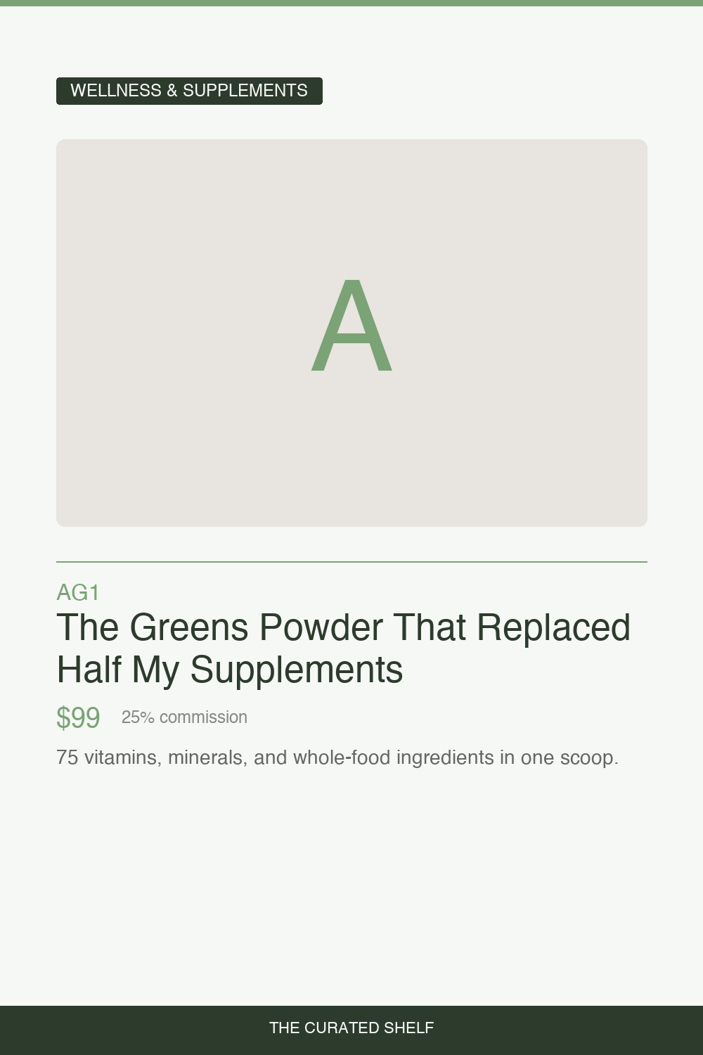 Daily Greens Powder by AG1