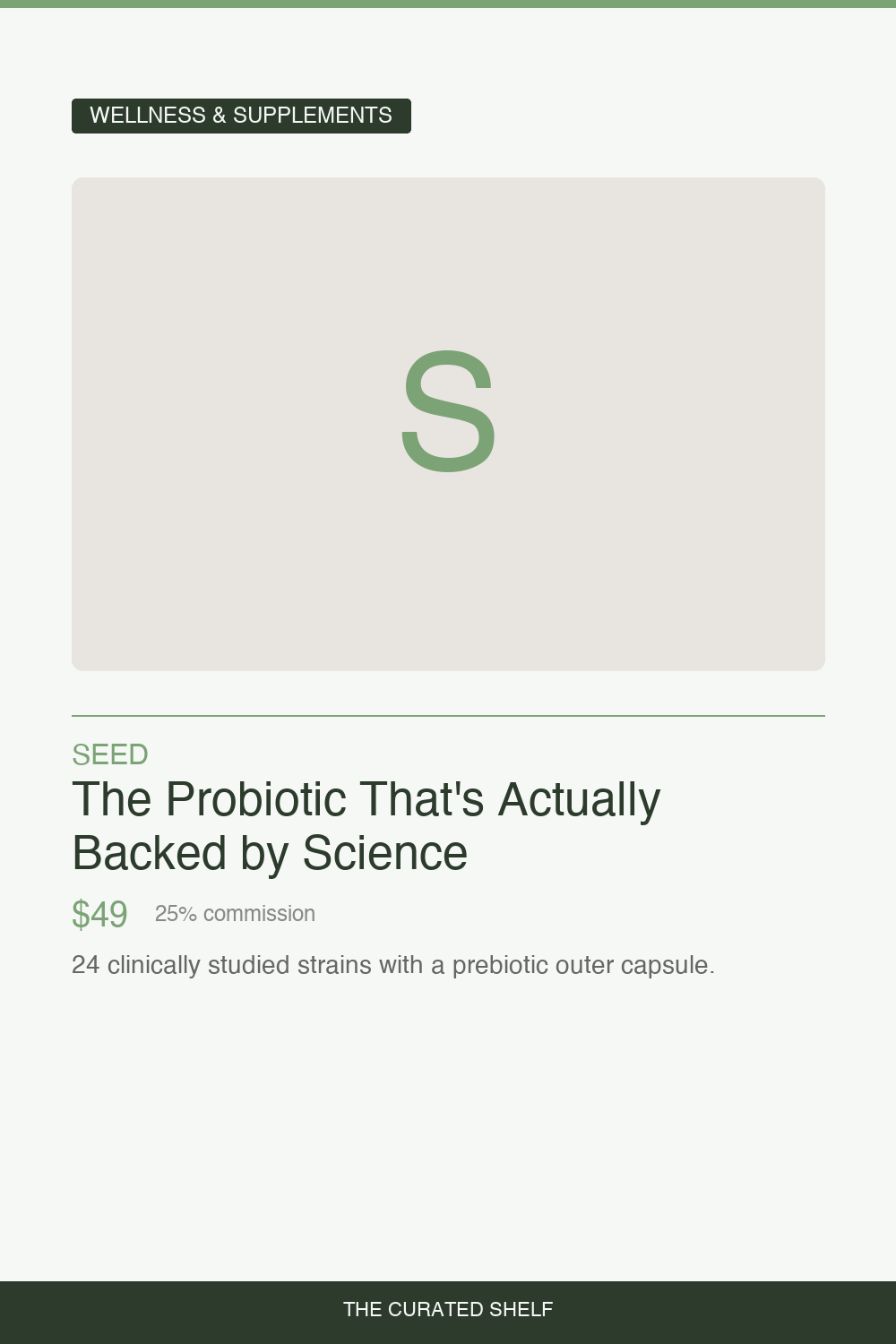 Probiotic Supplement by Seed